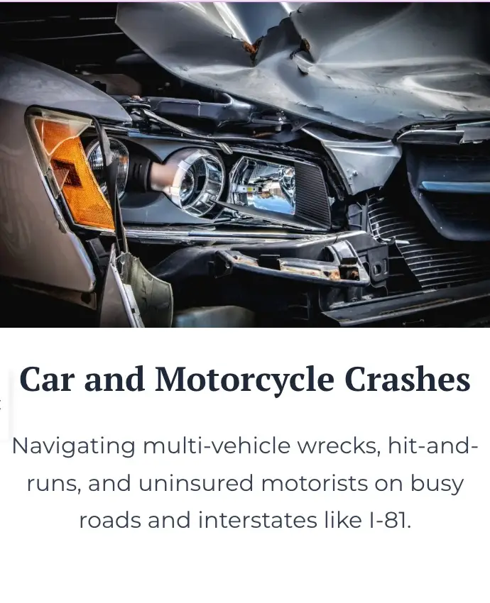 Virginia personal injury attorney, Car accident lawyer