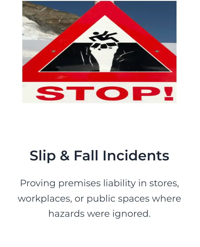 Virginia personal injury attorney, slip & fall lawyers