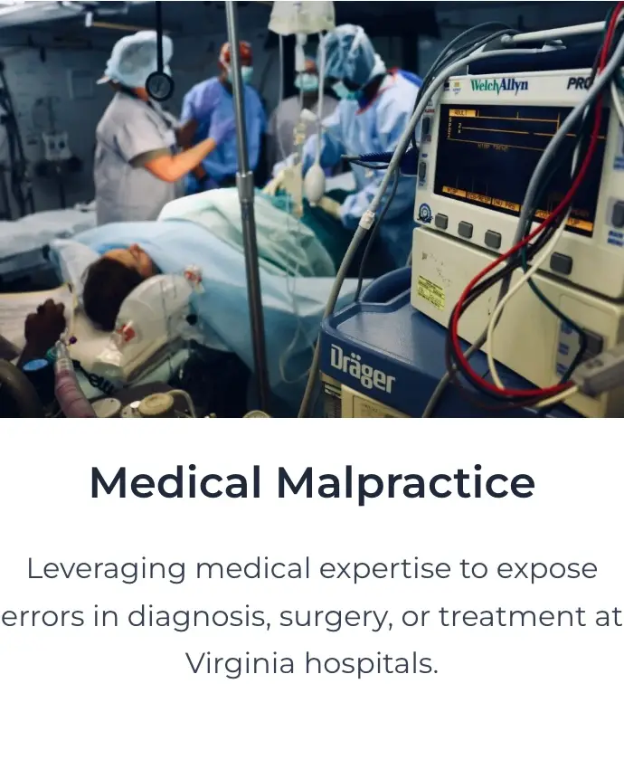 Virginia personal injury attorney, medical malpractice attorney, medical malpractice lawyer